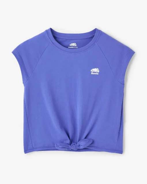 Girls Raglan Tie T-Shirt