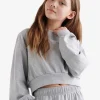 Girls Warm-Up Bubble Crew Sweatshirt