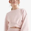 Girls Warm-Up Bubble Crew Sweatshirt