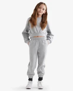 Girls Warm-Up Bubble Crew Sweatshirt