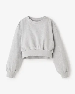 Girls Warm-Up Bubble Crew Sweatshirt