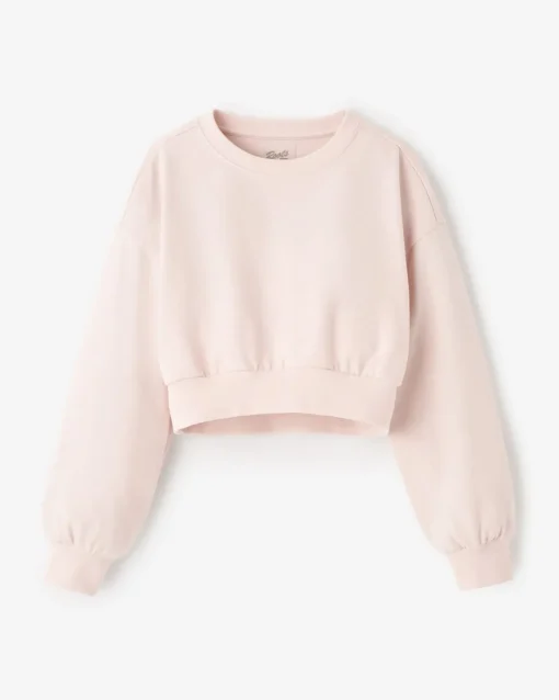 Girls Warm-Up Bubble Crew Sweatshirt