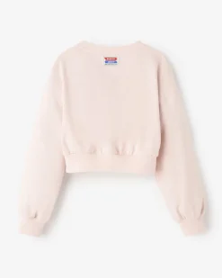 Girls Warm-Up Bubble Crew Sweatshirt