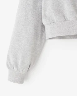 Girls Warm-Up Bubble Crew Sweatshirt