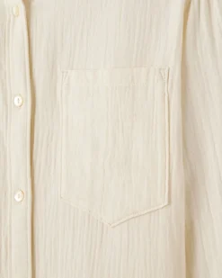 Isla Cotton Gauze Shirt Dress