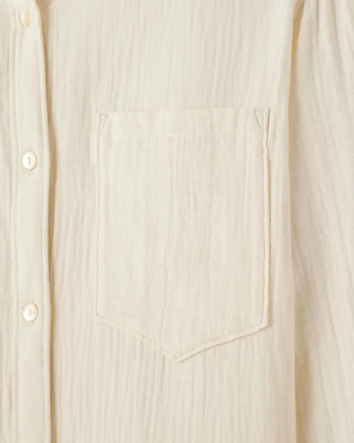 Isla Cotton Gauze Shirt Dress