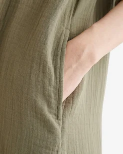Isla Cotton Gauze Shirt Dress