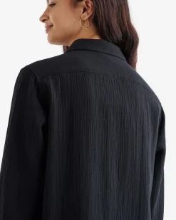 Isla Cotton Gauze Shirt Dress
