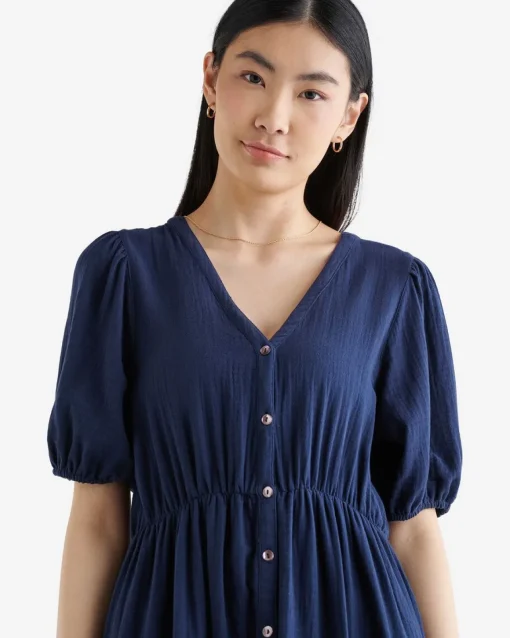 Isla Cotton Gauze Tier Dress
