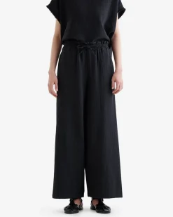 Isla Cotton Gauze Wide Leg Pant