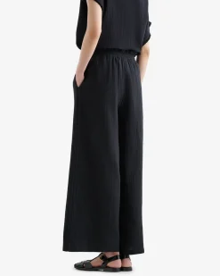 Isla Cotton Gauze Wide Leg Pant