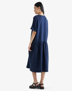 Isla Gauze Drop Waist Dress