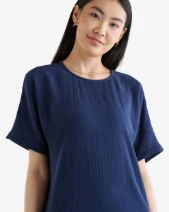 Isla Gauze Drop Waist Dress