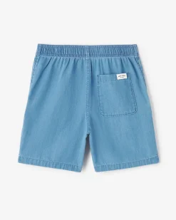 Kids Chambray Camp Short
