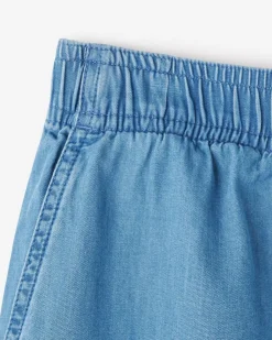 Kids Chambray Camp Short