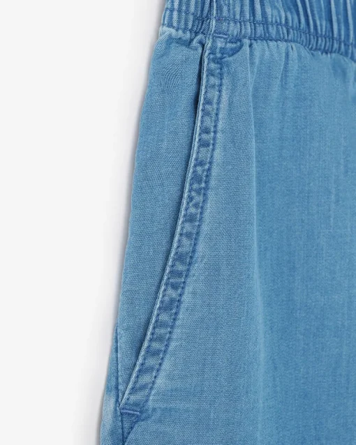 Kids Chambray Camp Short