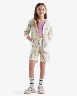 Kids Floral Full Zip Hoodie
