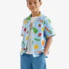 Kids Garden Print Camp Shirt