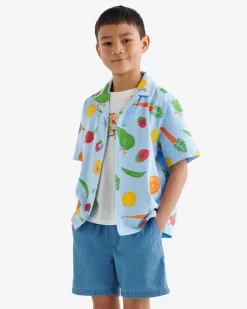 Kids Garden Print Camp Shirt
