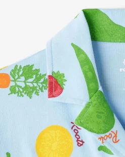 Kids Garden Print Camp Shirt