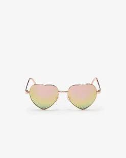 Kids Metal Heart Sunglasses