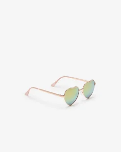 Kids Metal Heart Sunglasses