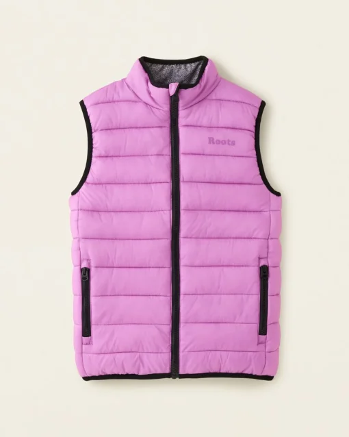 Kids Roots Reversible Puffer Vest