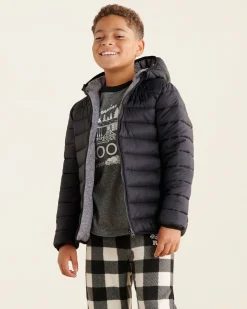 Kids Roots Reversible Puffer Jacket