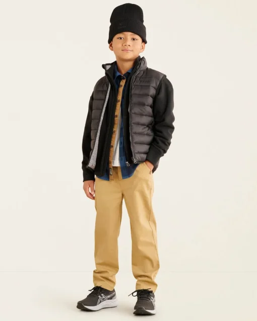 Kids Roots Reversible Puffer Vest