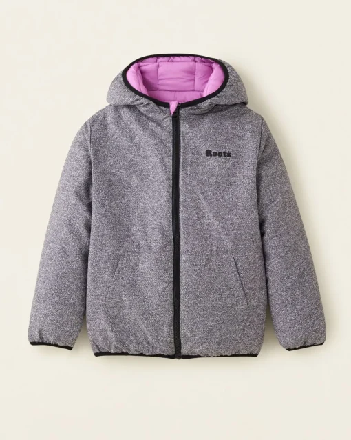 Kids Roots Reversible Puffer Jacket