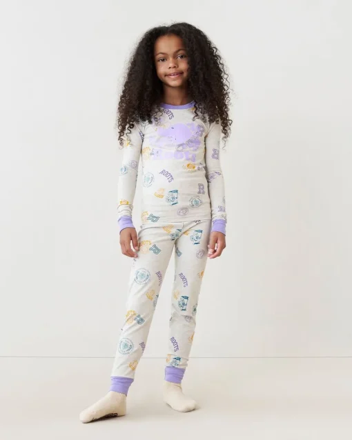 Kids White Athletics Club Pj Set