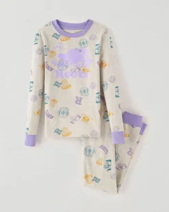 Kids White Athletics Club Pj Set