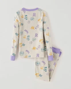 Kids White Athletics Club Pj Set