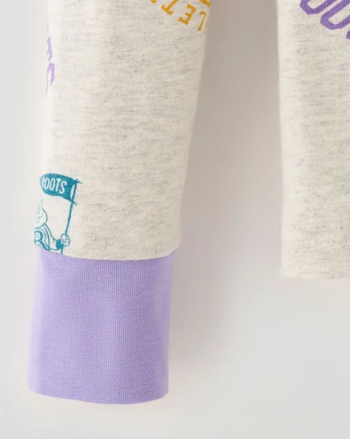 Kids White Athletics Club Pj Set