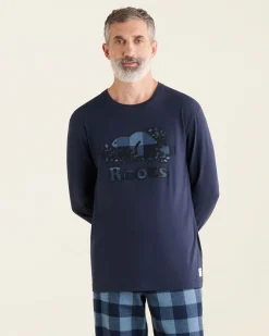 Mens Cooper Plaid Long Sleeve T-Shirt