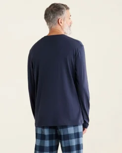 Mens Cooper Plaid Long Sleeve T-Shirt