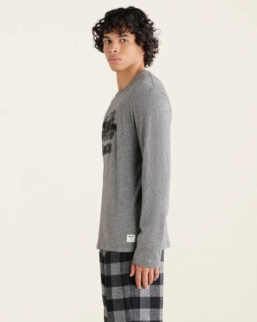 Mens Cooper Plaid Long Sleeve T-Shirt