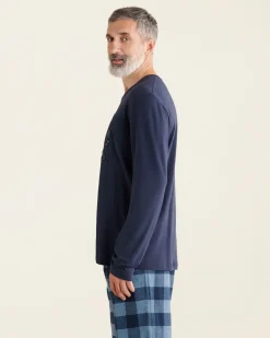 Mens Cooper Plaid Long Sleeve T-Shirt