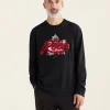 Mens Leaf Plaid Fill Long Sleeve T-Shirt