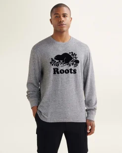 Mens Organic Cooper Beaver Long Sleeve T-Shirt
