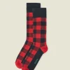 Mens Park Plaid Sock