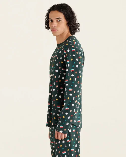 Mens Winter Pajama Top