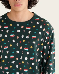 Mens Winter Pajama Top