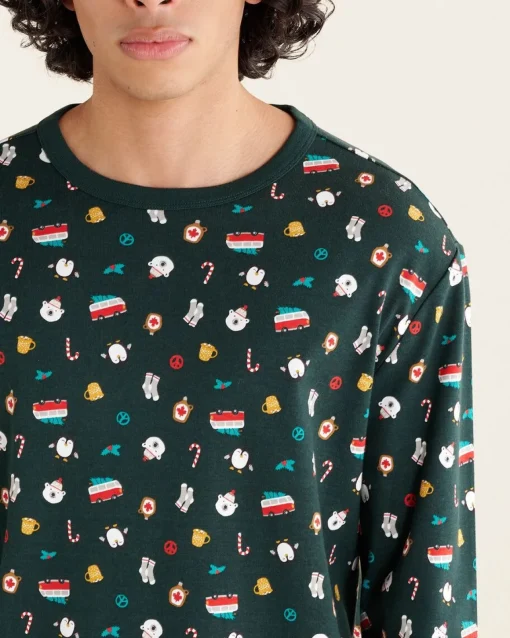 Mens Winter Pajama Top
