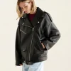 Oversized Moto Jacket Lamba