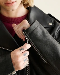 Oversized Moto Jacket Lamba