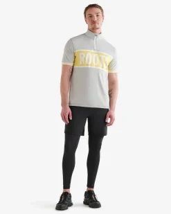 Renew Short Sleeve Half Zip Stein