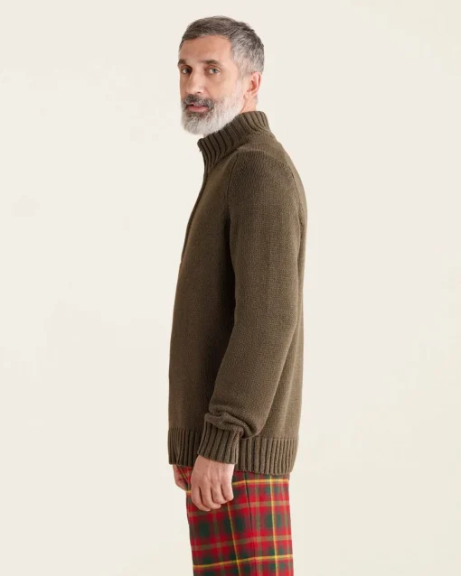 Robson Relaxed Half Zip Stein Sweater