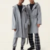 Salt And Pepper Hooded Robe Gender Free