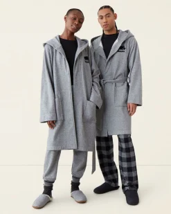 Salt And Pepper Hooded Robe Gender Free